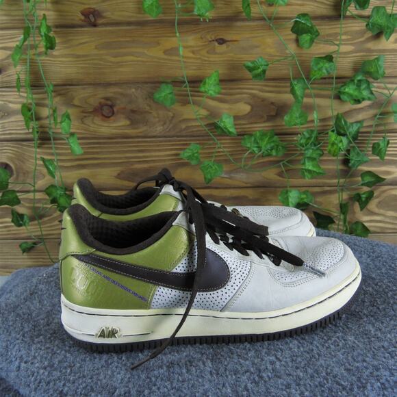 Nike Sneaker Original Six Air Force‎ I Boys Y 6.5 Medium Athletic Gold Synthetic - Picture 3 of 6